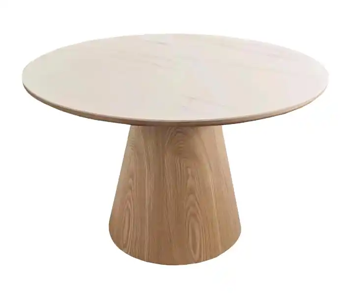 Mesa de comedor Lunna porcelanico madera roble 120cm - Mesas de comedor