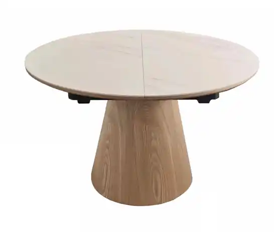 Mesa de comedor Gaia porcelánico roble 120×120 - Mesas de comedor