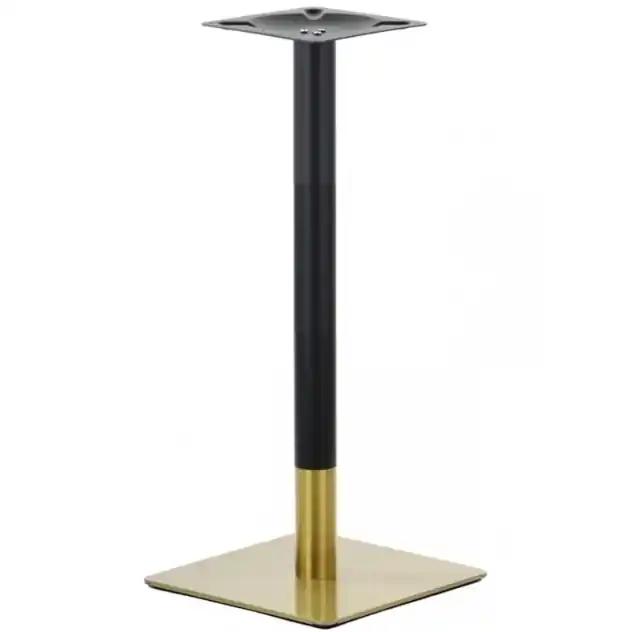 Base de mesa Helios dorada/negra 45×45 altura 110 cms - Mesas hosteleria