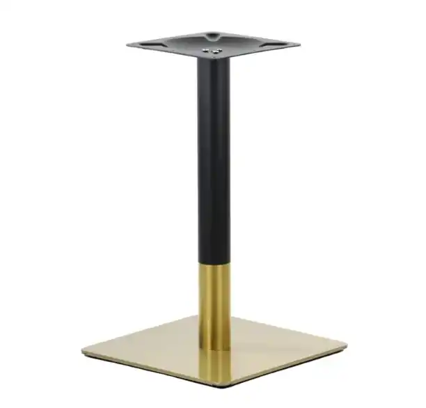 Base de mesa Helios dorada/negra 45×45 altura 72cms - Mesas hosteleria