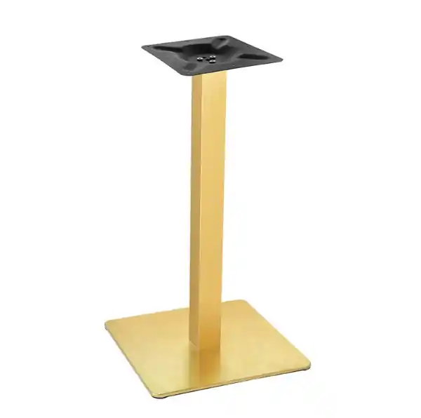 Base de mesa Luxor dorada 45×45 altura 72 cms - Mesas hosteleria