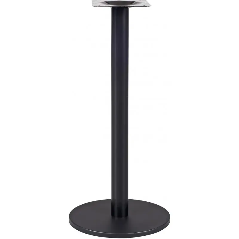 Base de plato de hierro + composite mate negro 110cm - Pies y bases para mesas