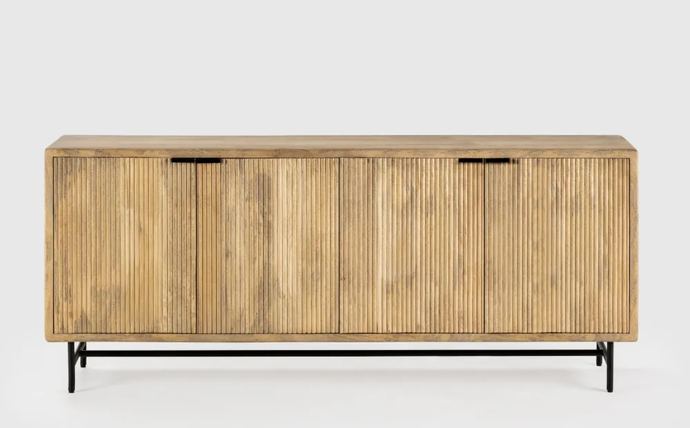 Aparador artesanal Mundara madera mango 190x40cm - Aparadores