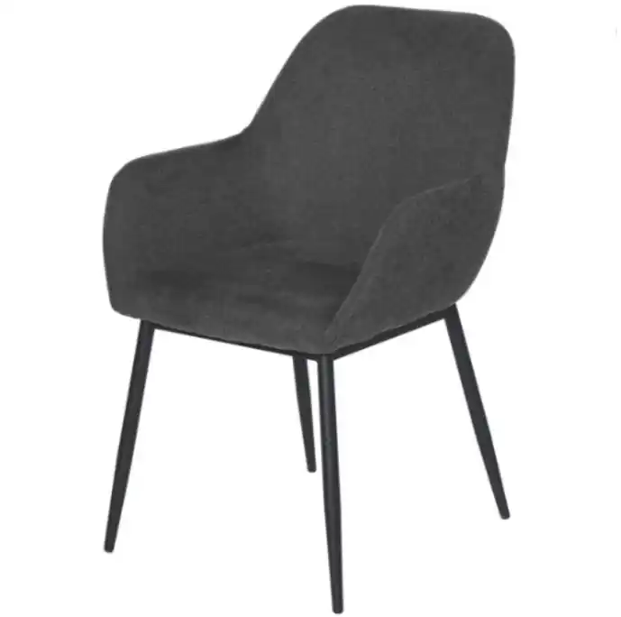 Silla Isabella tapizado gris oscuro - Sillas