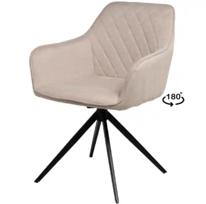 Silla Amalia 180º tapizado beige - Sillas
