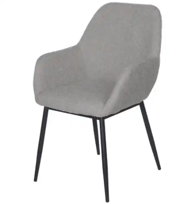 Silla Mia tapizado gris claro - Sillas