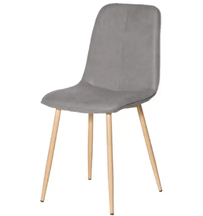 Silla Iliana tapizado gris claro - Sillas