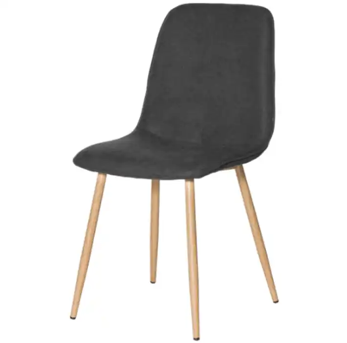 Silla Iliana tapizado gris oscuro - Sillas