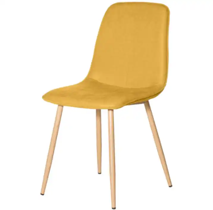 Silla Iliana tapizado mostaza - Sillas