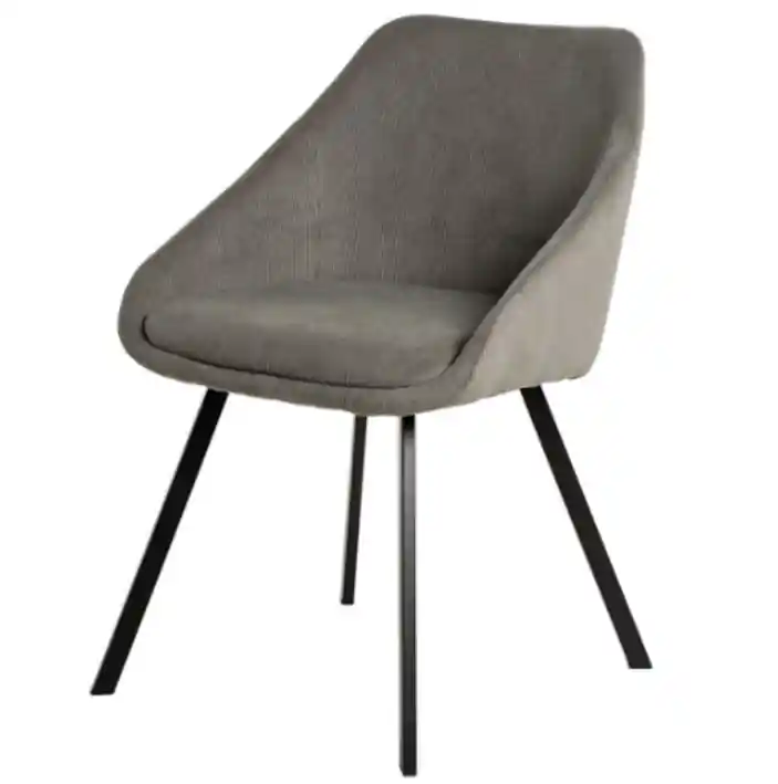 Silla Macie tapizado gris claro - Sillas