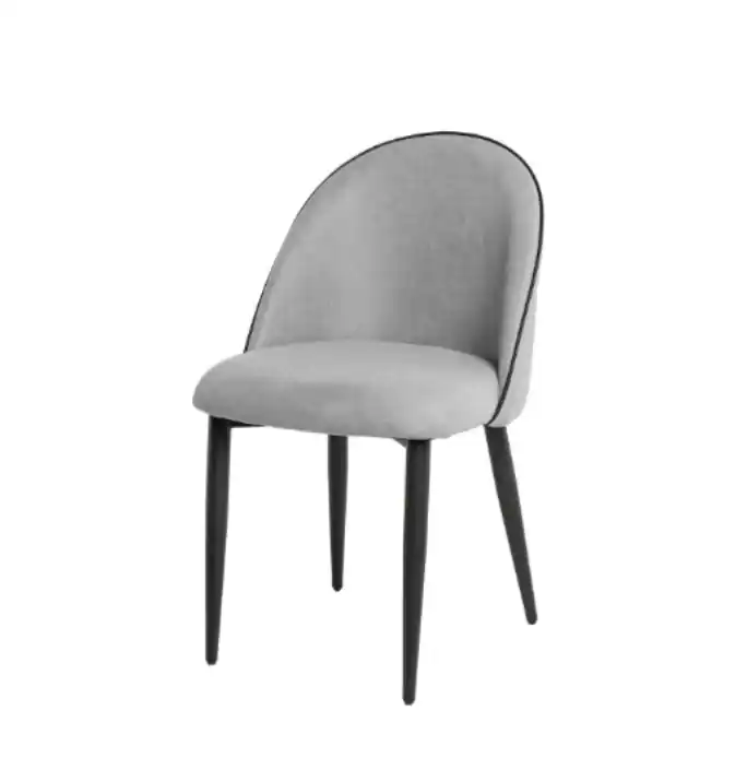 Silla Sloane tapizado gris claro - Sillas
