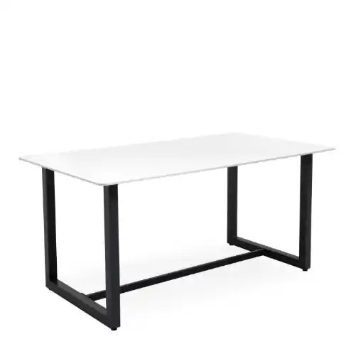 Mesa exterior Audrey acero negro porcelánico - Mesas de terraza