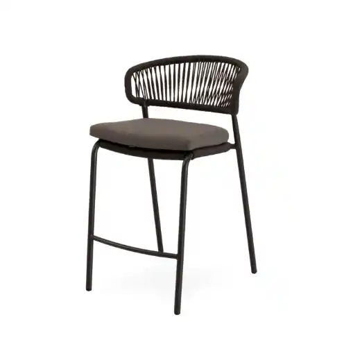 Taburete de exterior Randall acero gris - Taburetes y puff