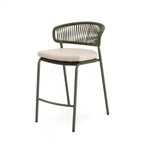 Taburete de exterior Randall acero verde - Taburetes y puff