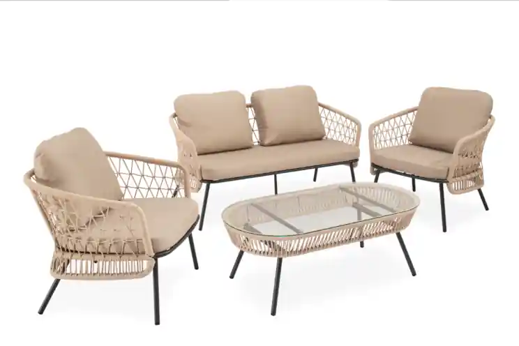 Conjunto de jardín Odesa acero negro - Conjuntos terraza