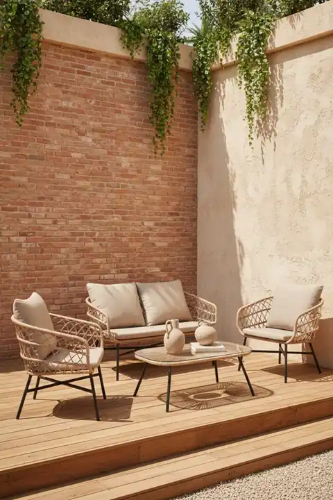 Conjunto de jardín Perugia acero negro - Conjuntos terraza