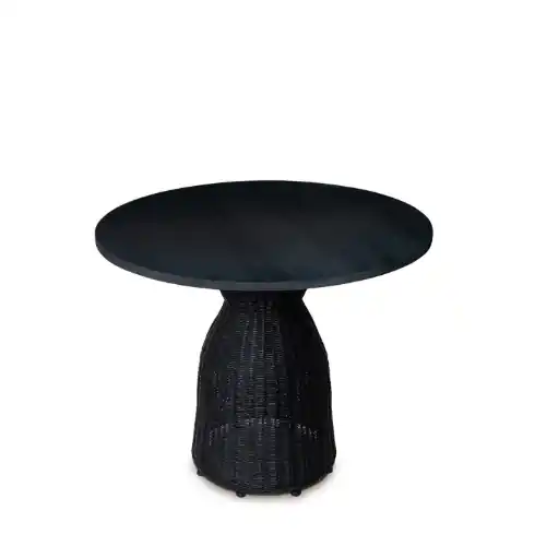 Mesa Chiara madera ratán negro - Mesas