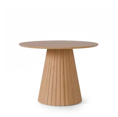 Mesa Nayla 100 cm redonda roble - Mesas