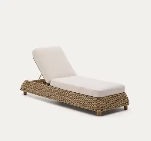 Tumbona Natura Chill madera ratán - Tumbonas terraza