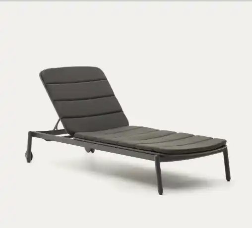 Tumbona Relaxia aluminio negro - Tumbonas terraza