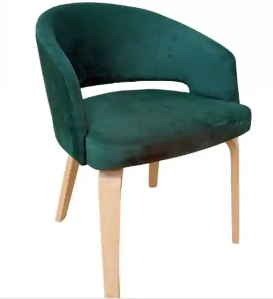 Sillón Lume velvet verde - Sillas