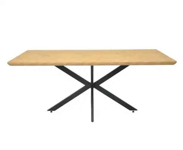 Mesa de comedor Nexus metal madera 180×90 - Mesas de comedor