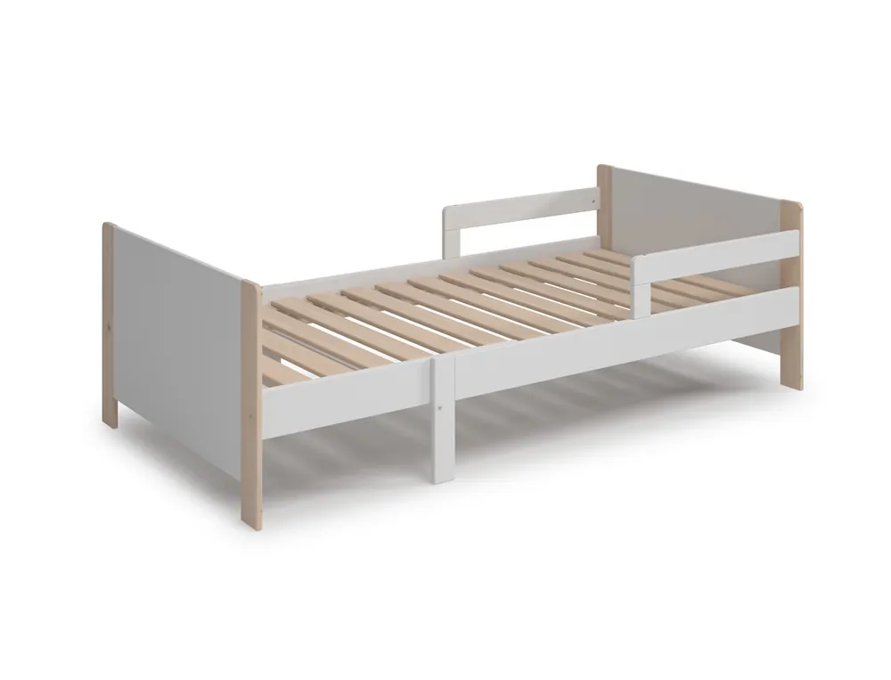 Cama evolutiva willy madera blanco 90X140+90X50 - Camas y canapes