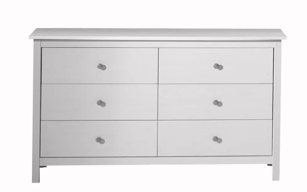 Comoda Berna madera de pino blanco 130 cm - Comodas Sinfonier