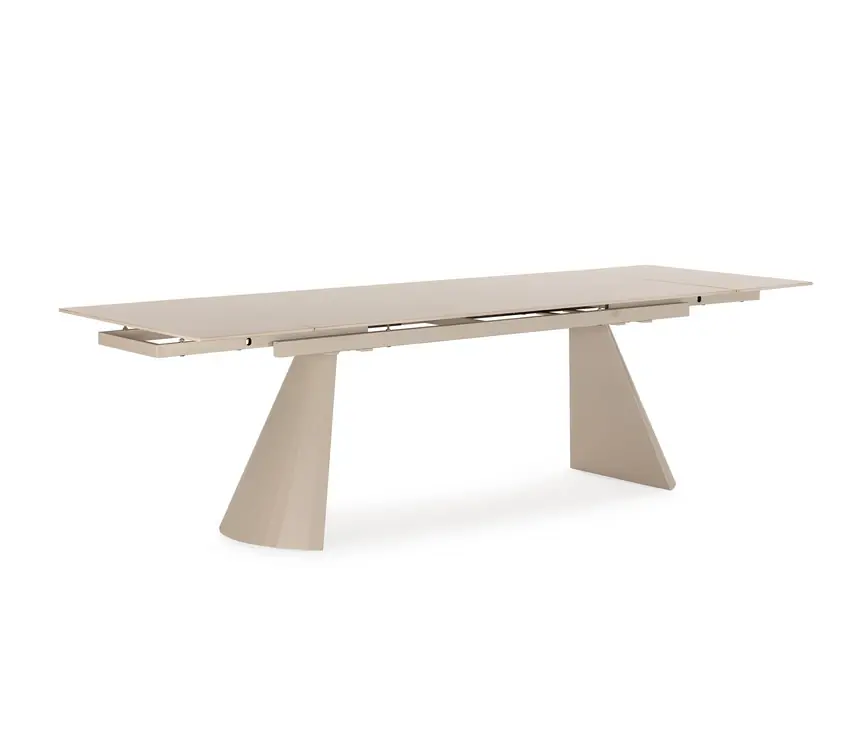 Mesa Prisca ceramica travertino pie ceramico extensbile 180-260