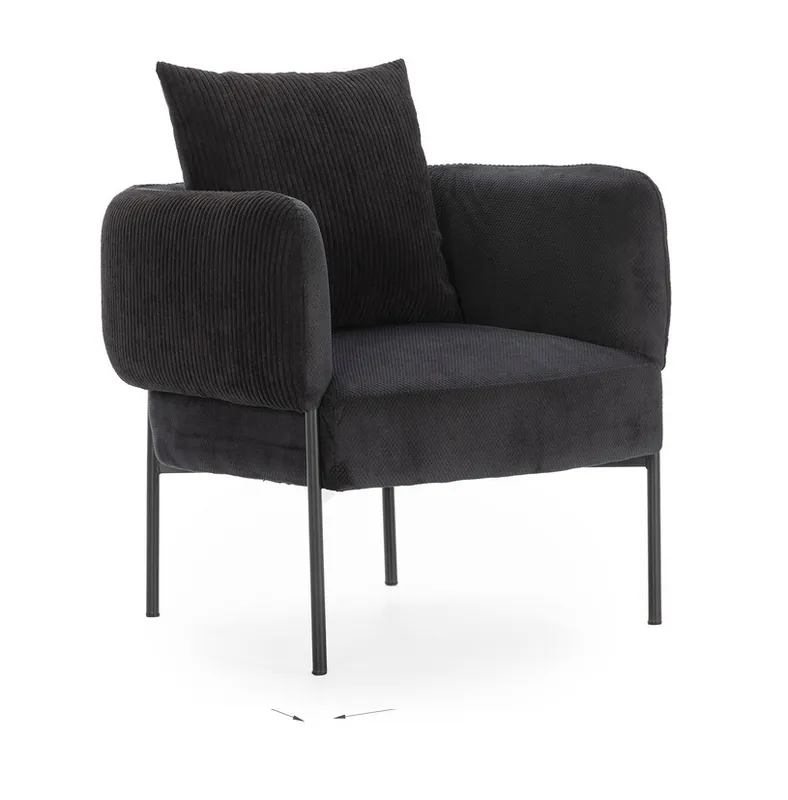 Sillon Aruni tela pana negro - Sillas