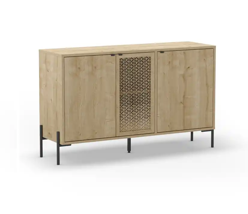Aparador Inca roble 3 puertas 125 cm - Aparadores
