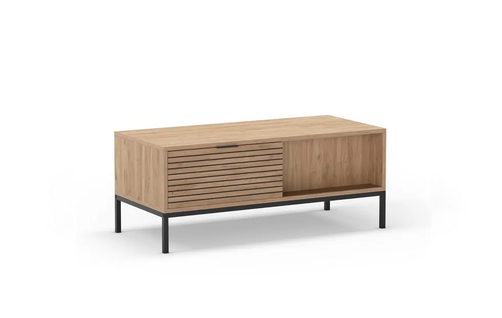 Mesa de centro ariel roble 1 cajon 110×55 cm - Mesas de centro y auxiliares
