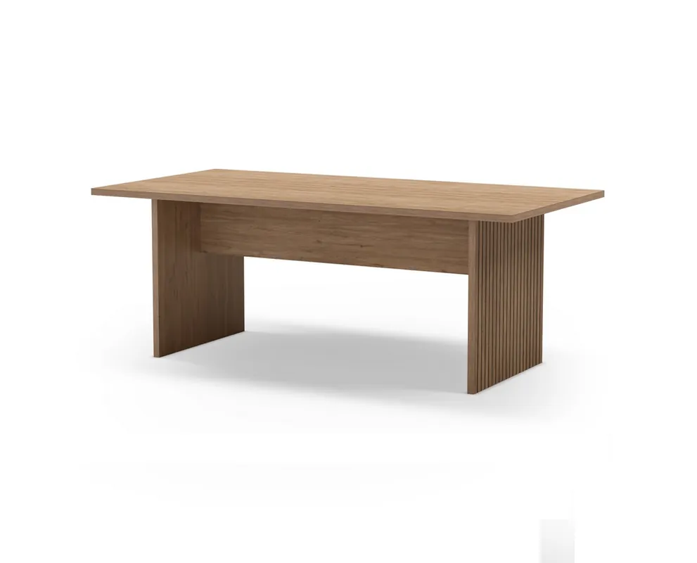 Mesa Ariel acabado roble 200×100 cm - Mesas de comedor