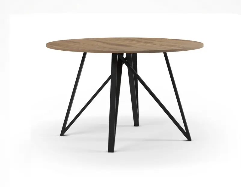Mesa redonda salma roble 130 cm - Mesas de comedor