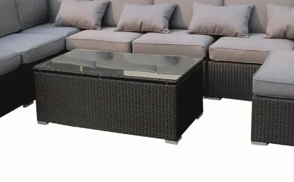 Mesa centro rattan Kenia 120×70 cm - Mesas de rattan