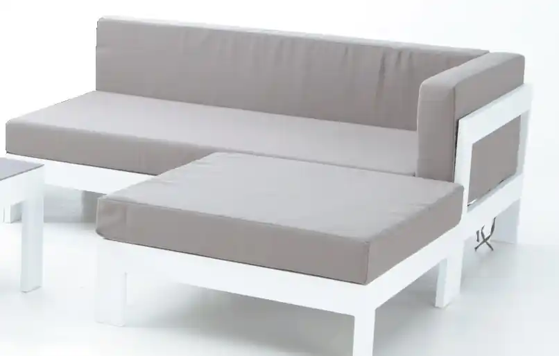 Sofa izquierdo dos plazas blanco Laos - Sofas terraza