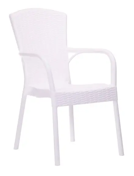 Silla clasica Royal polipropileno fibra de vidrio blanco - Sillas hosteleria