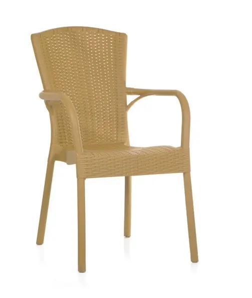 Silla clasica Royal polipropileno fibra de vidrio Miel - Sillas hosteleria