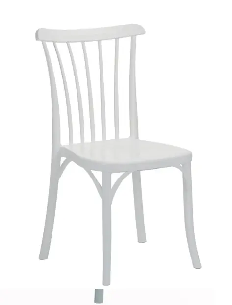 Silla clasica Gozo polipropileno fibra de vidrio blanco - Sillas hosteleria