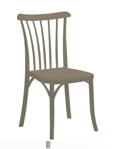 Silla clasica Gozo polipropileno fibra de vidrio Coffee - Sillas hosteleria