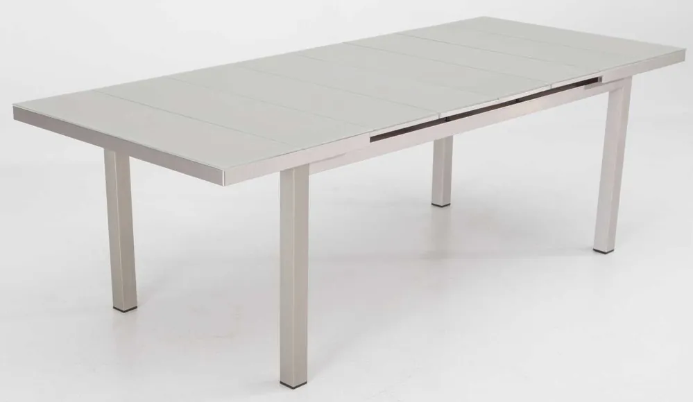 Mesa terraza aluminio anodizado extensible Karibu 180-240×100
