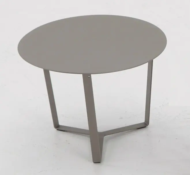 Mesa auxiliar aluminio gris para tumbona - Mesas de alumnio