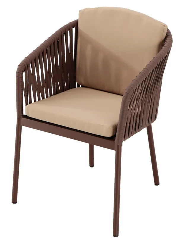 Sillon de terraza Guam cuerda marron - Sillas hosteleria