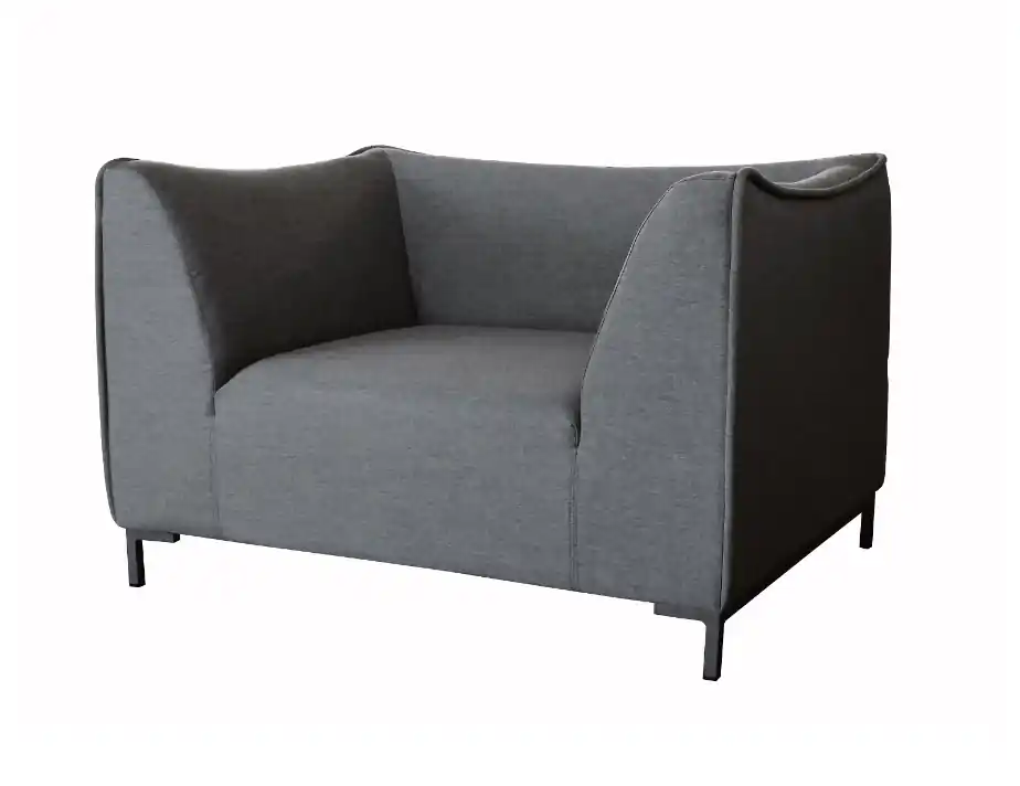 Naxos Sofa 1 plazas terraza lounge tapizado gris - Sofas terraza