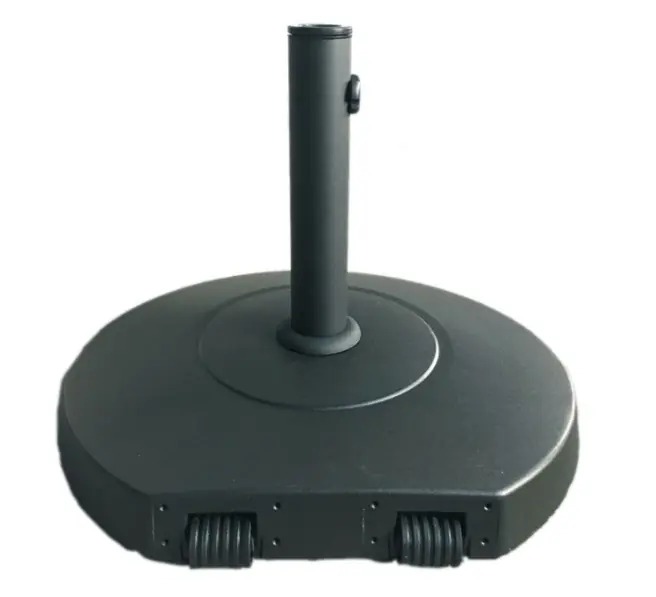 Base de parasol negra con ruedas 25 kg - Bases parasol