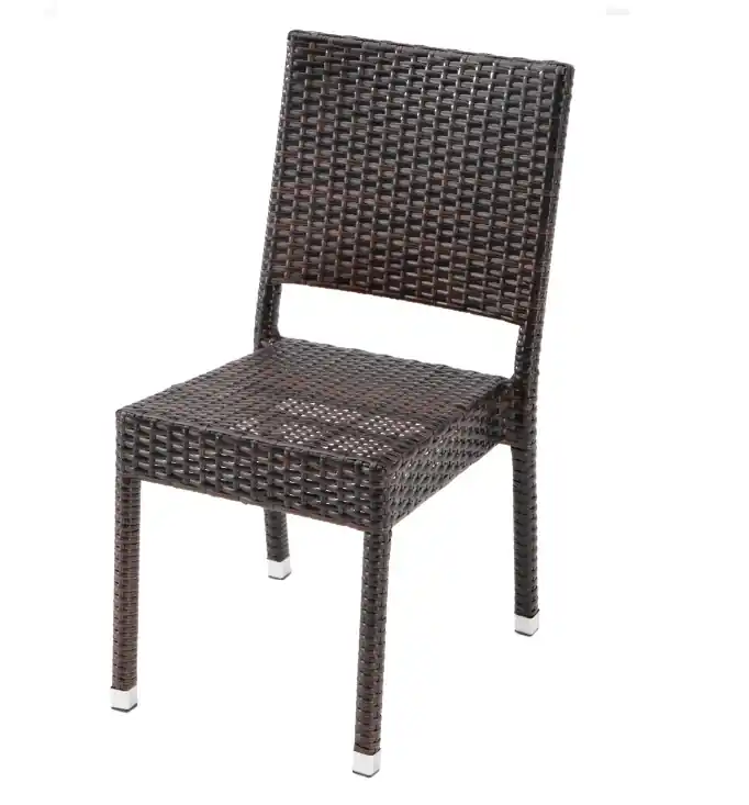 Silla ratan jaspeado maron chocolate Nepal - Sillas hosteleria