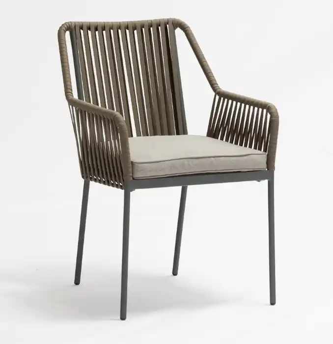 Sillon recto cuerda tapue Lua - Sillas de aluminio