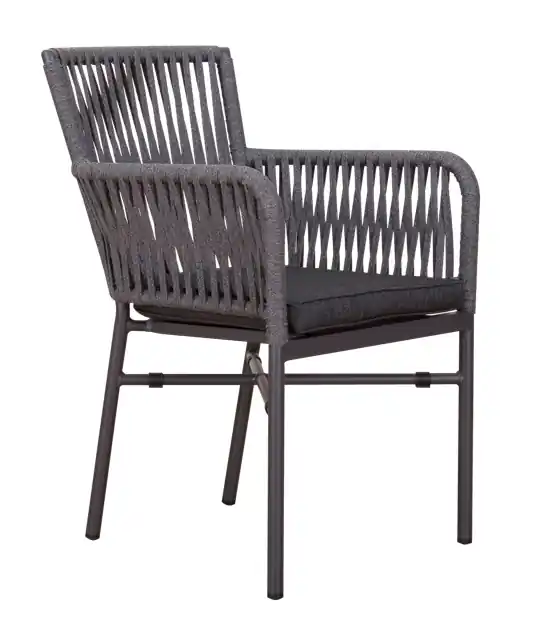 Sillon cuerda antracita Cartago - Sillas de aluminio