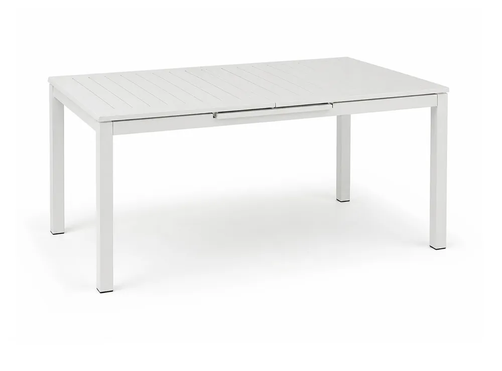 Mesa de Terraza Extensible Arenal en Aluminio Blanco 160-200×100