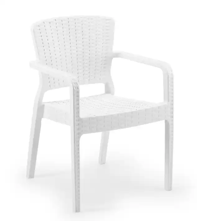 Sillón Santorini polipropileno color blanco - Sillas hosteleria